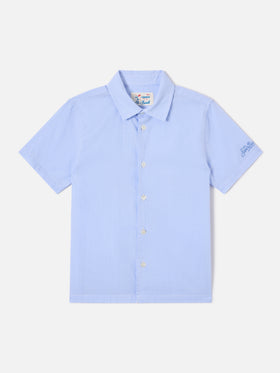 Striped Sifnos Jr shirt with Snoopy embroidery and print | Special Edition