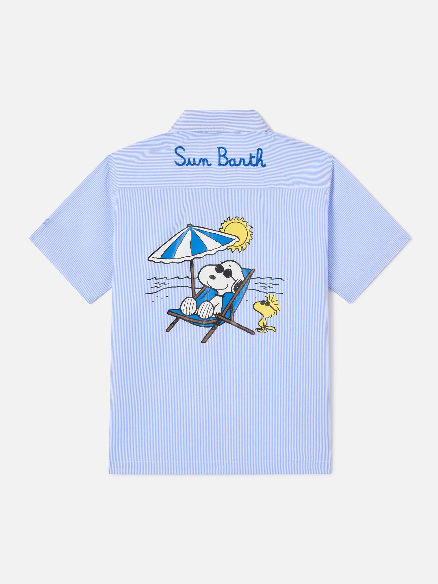 Striped Sifnos Jr shirt with Snoopy embroidery and print | Special Edition