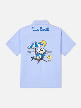 Striped Sifnos Jr shirt with Snoopy embroidery and print | Special Edition