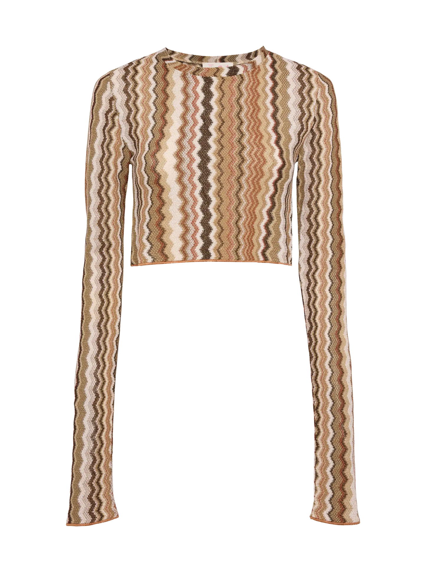 Siviglia t-shirt cropped in maglia raschel