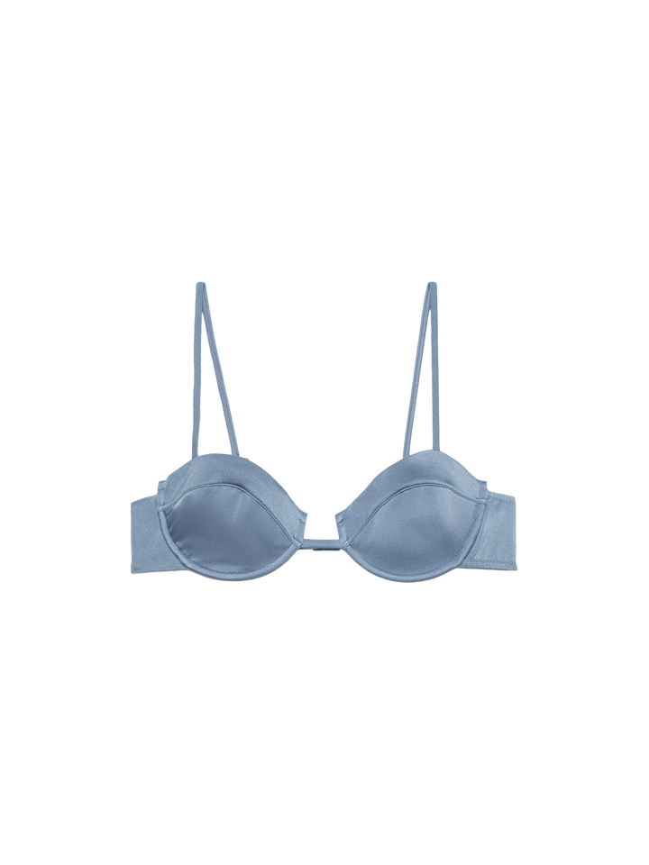 Salina shimmer avio blue underwired bralette