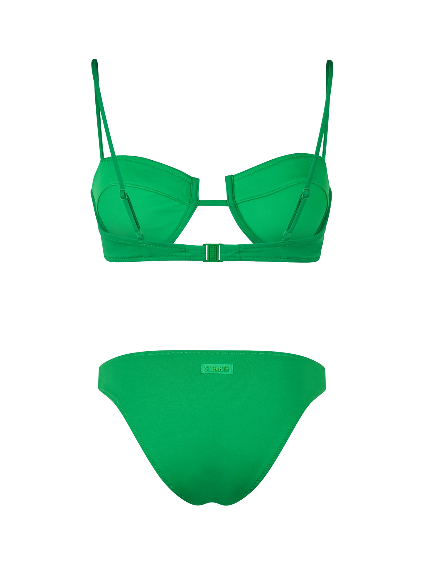 Grüner Bügel-Bralette-Bikini für Damen Salina Lido
