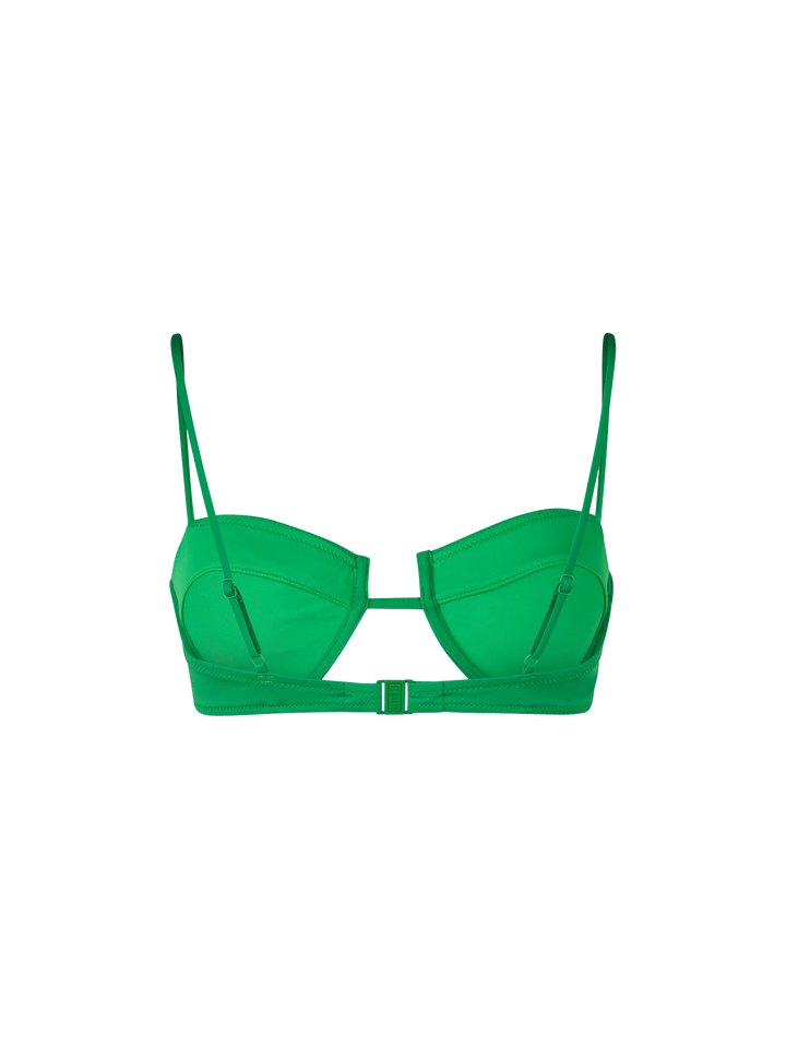 Grünes Salina-Bralette-Oberteil mit Bügel