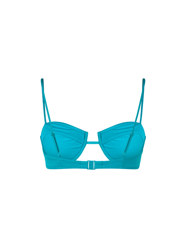 Blaugrünes Salina-Bralette-Oberteil mit Bügel