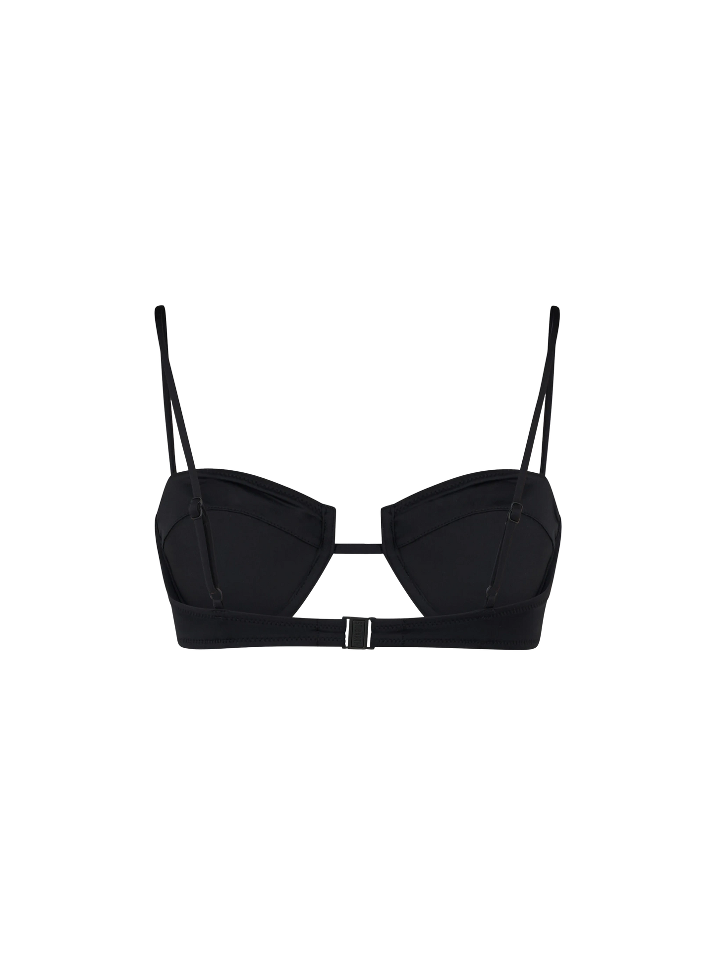 Schwarzes Salina-Bralette-Oberteil mit Bügel