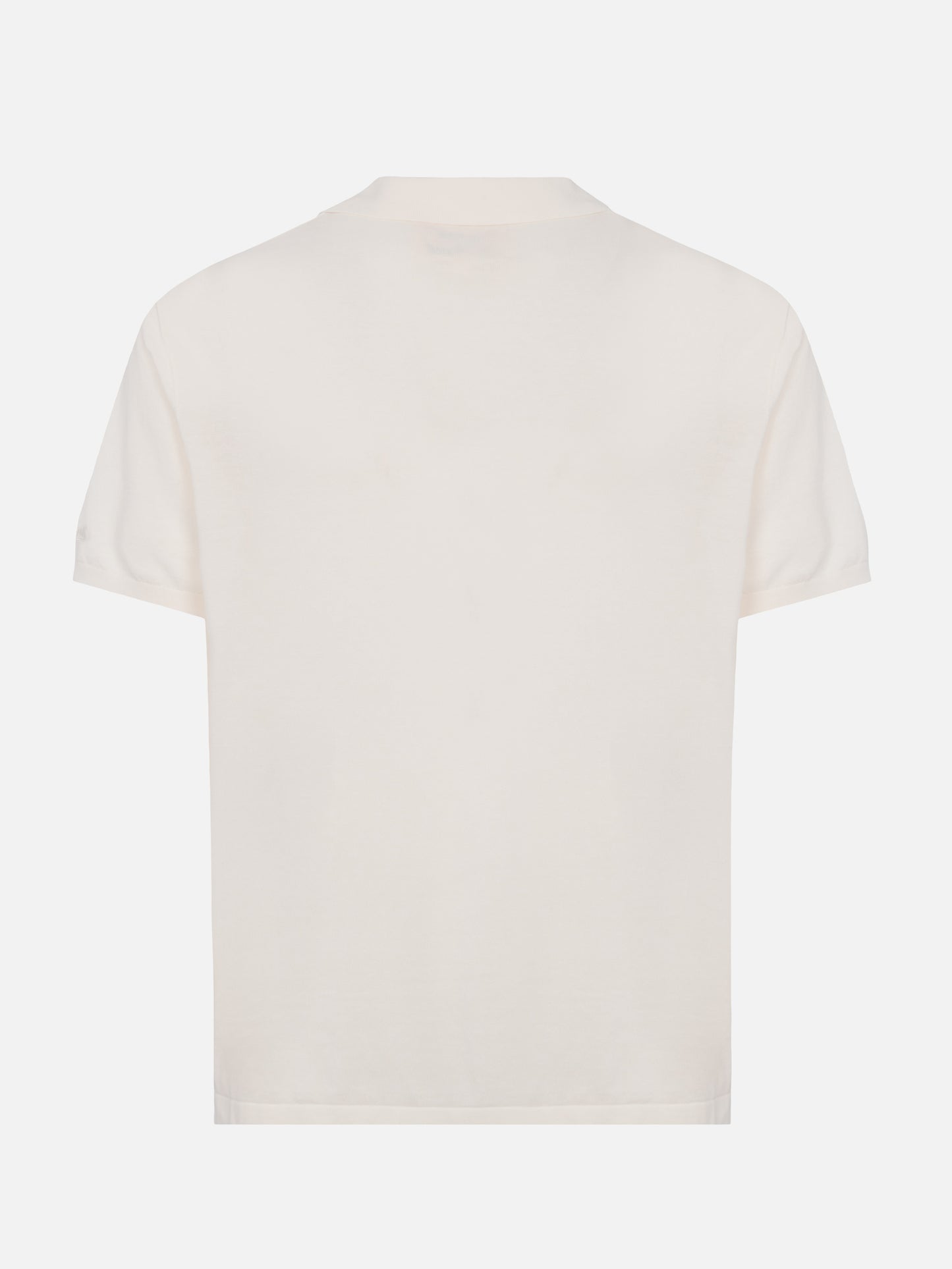 Weißes Strick-Poloshirt „Sloan“