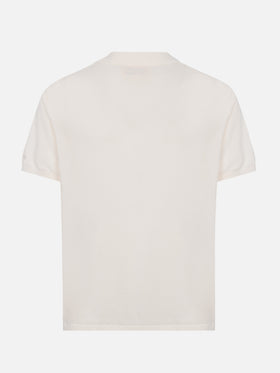 Weißes Strick-Poloshirt „Sloan“