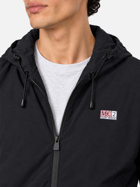 Schwarze Sloop Jacke aus technischem Stretchgewebe 