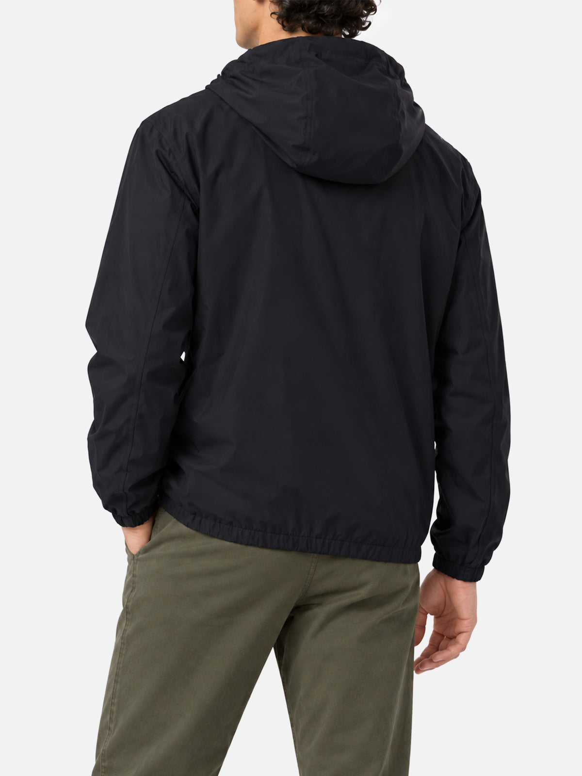 Schwarze Sloop Jacke aus technischem Stretchgewebe 