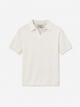Polo Sloan Jr in maglia bianca