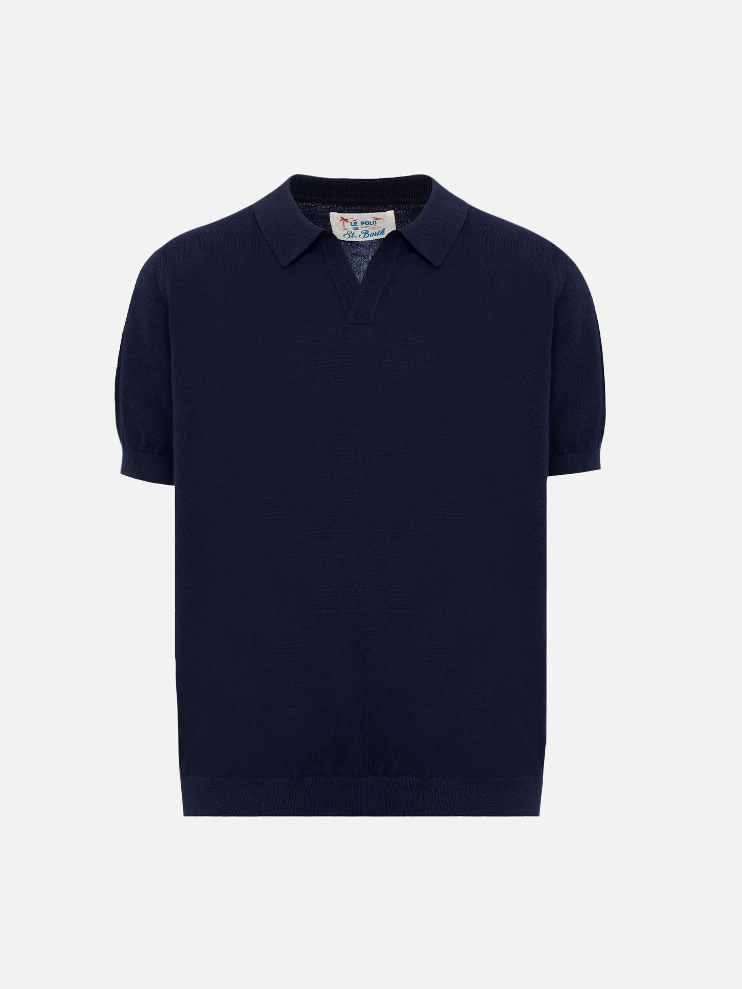Weißes Strick-Poloshirt Sloan Jr.