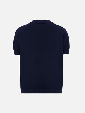 Weißes Strick-Poloshirt Sloan Jr.