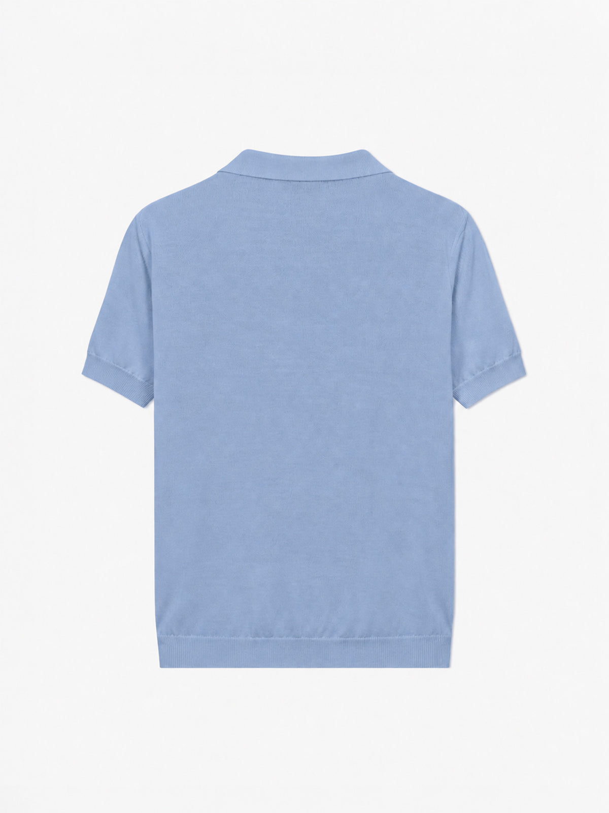 Polo in maglia azzurra Sloan Jr