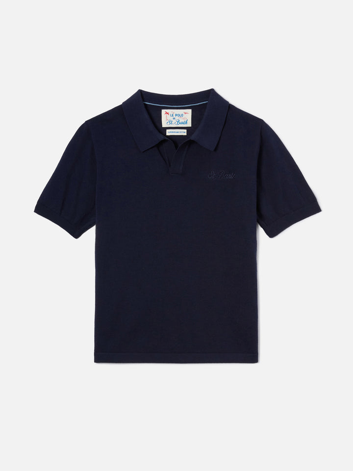 Polo Sloan Jr azul marino 