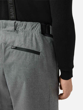 Ski pants Snowbird in melange grey with Recco® technology