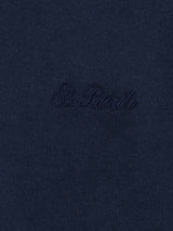 Man navy blue sweastshirt with St. Barth embroidery