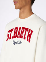 Man white sweatshirt Soho St Barth sport