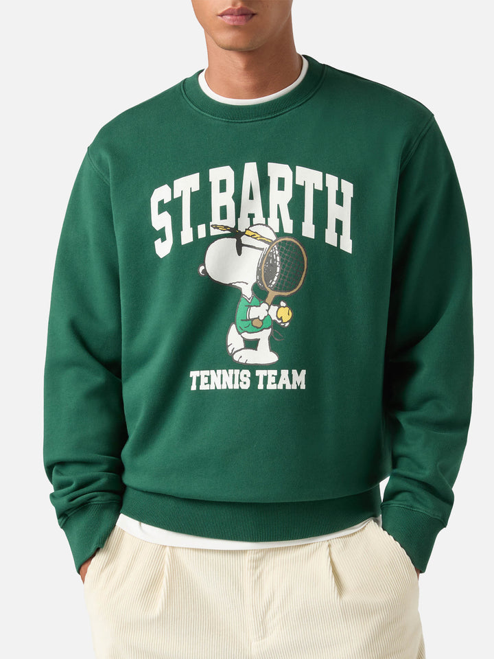 Sudadera Soho de algodón verde con estampado de Snoopy | Special edition 