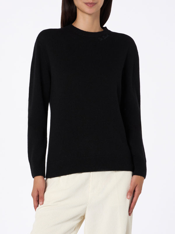 Maglione Sorbonne nero da donna