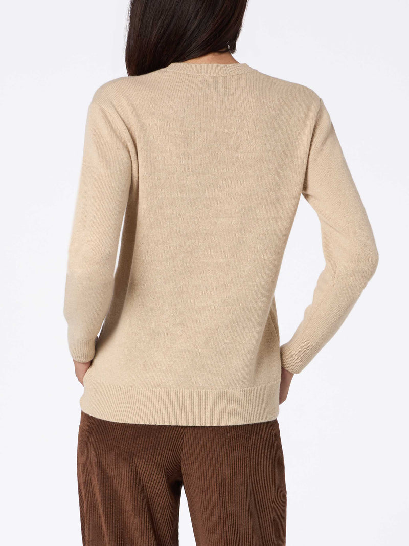 Maglione beige Sorbonne da donna