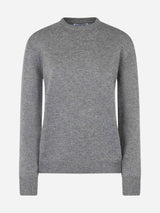 Woman blended cashmere mélange grey sweater Sorbonne