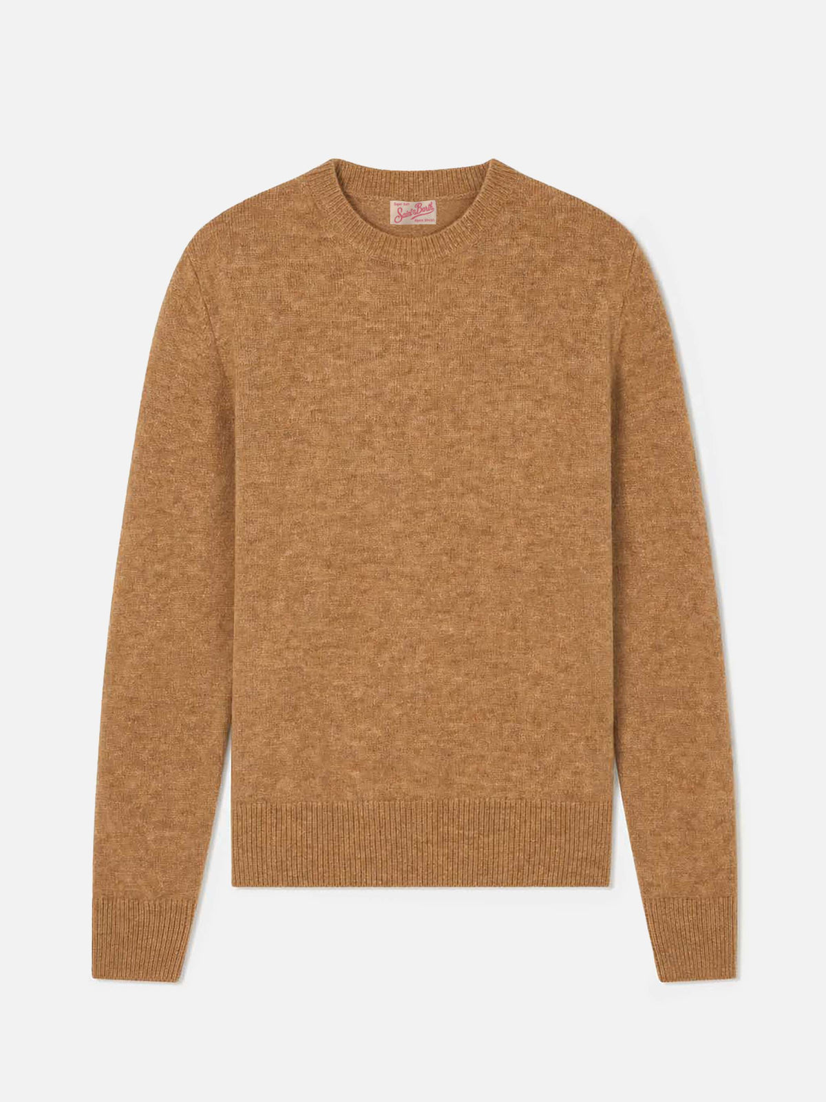 Sorbonne Pullover aus camelfarbenem Stretchgarn 