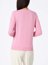 Woman blended cashmere pink sweater Sorbonne