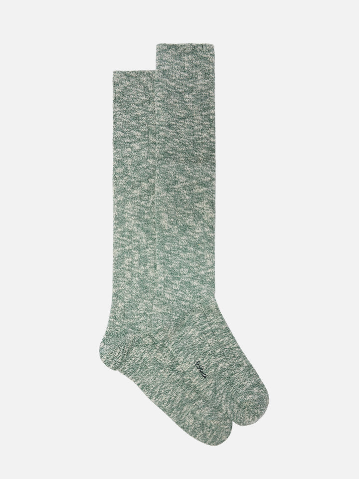 Green mélange socks