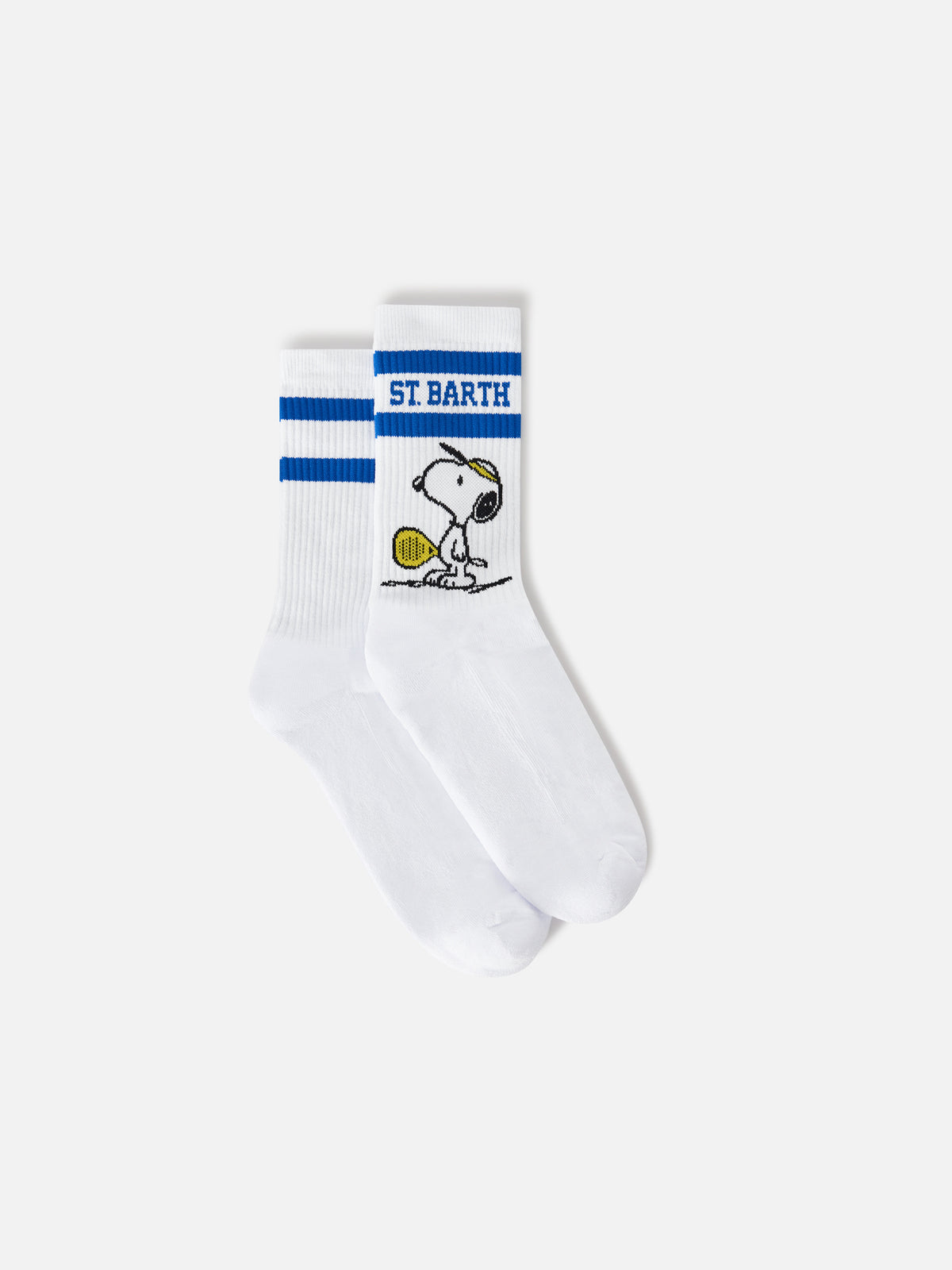 White cotton sport socks with Snoopy padel print | Special edition