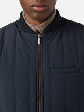 Chaleco reversible Spencer de mezcla de lana Navy blue 