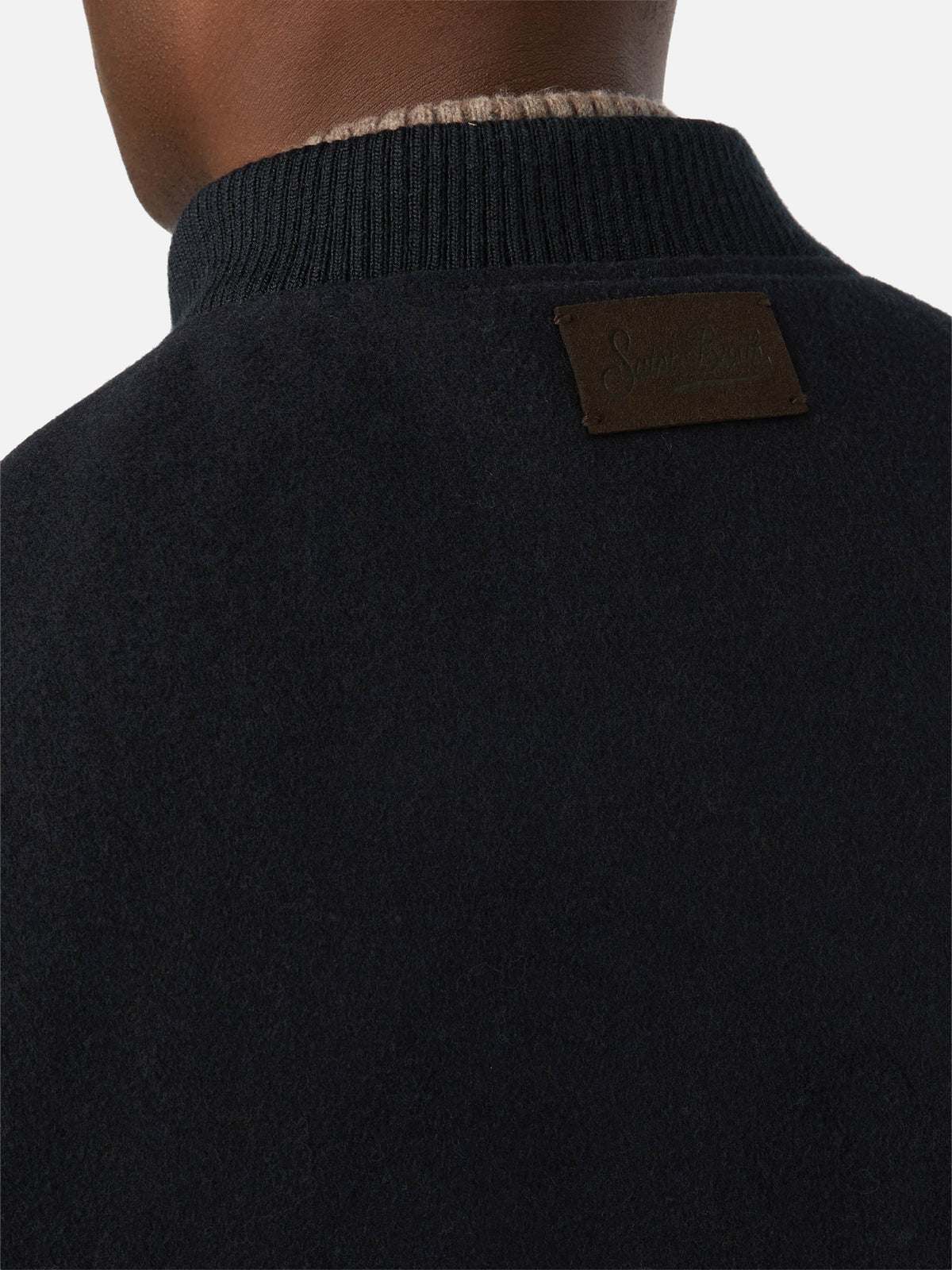 Chaleco reversible Spencer de mezcla de lana Navy blue 