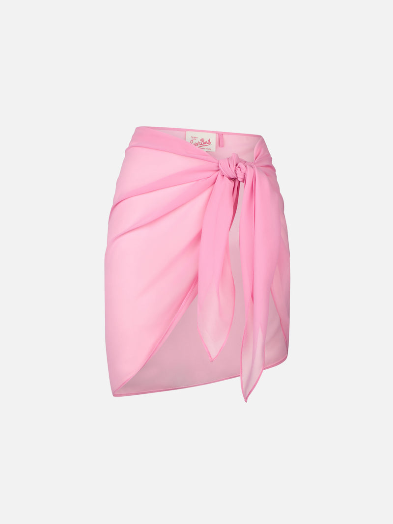 Woman pink short pareo Sery