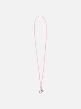 Fuchsia Strass Charm Handyband mit Logo charm 
