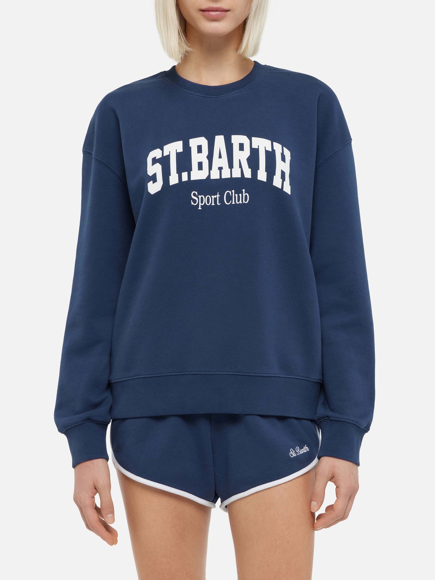 Stardust-Baumwoll-Sweatshirt mit St. Barth Sport Club-Print