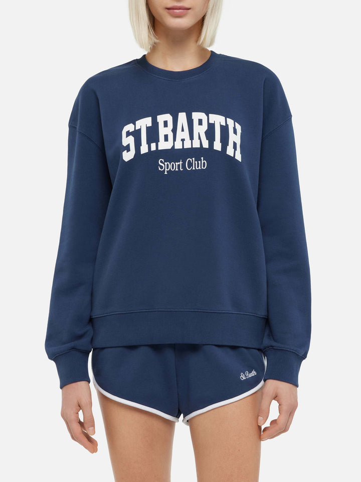 Stardust-Baumwoll-Sweatshirt mit St. Barth Sport Club-Print
