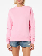 Woman pink cotton Stardust sweatshirt