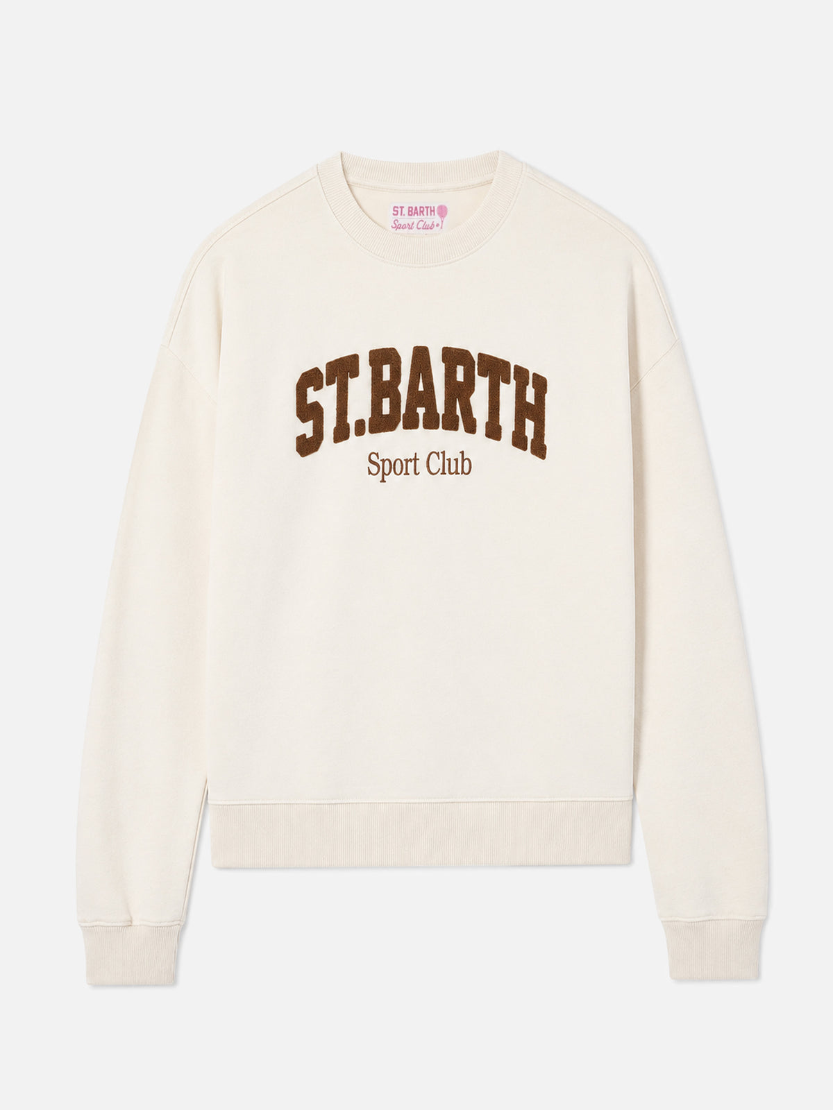 Sudadera Cream Stardust con logo en relieve efecto rizo y bordado Sport Club 