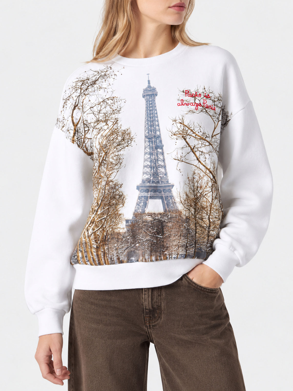 Sudadera Stardust con estampado y bordado Paris 