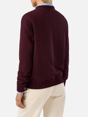 Bordeaux Stardust sweatshirt with St. Barth print