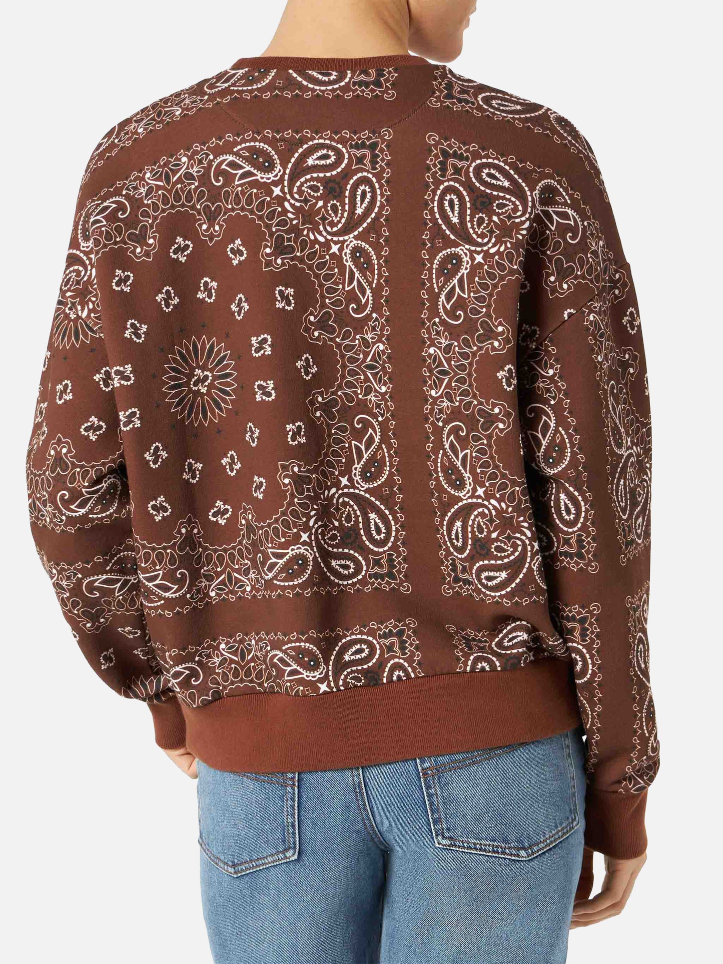 Sweatshirt Brown Stardust avec imprimé bandana 