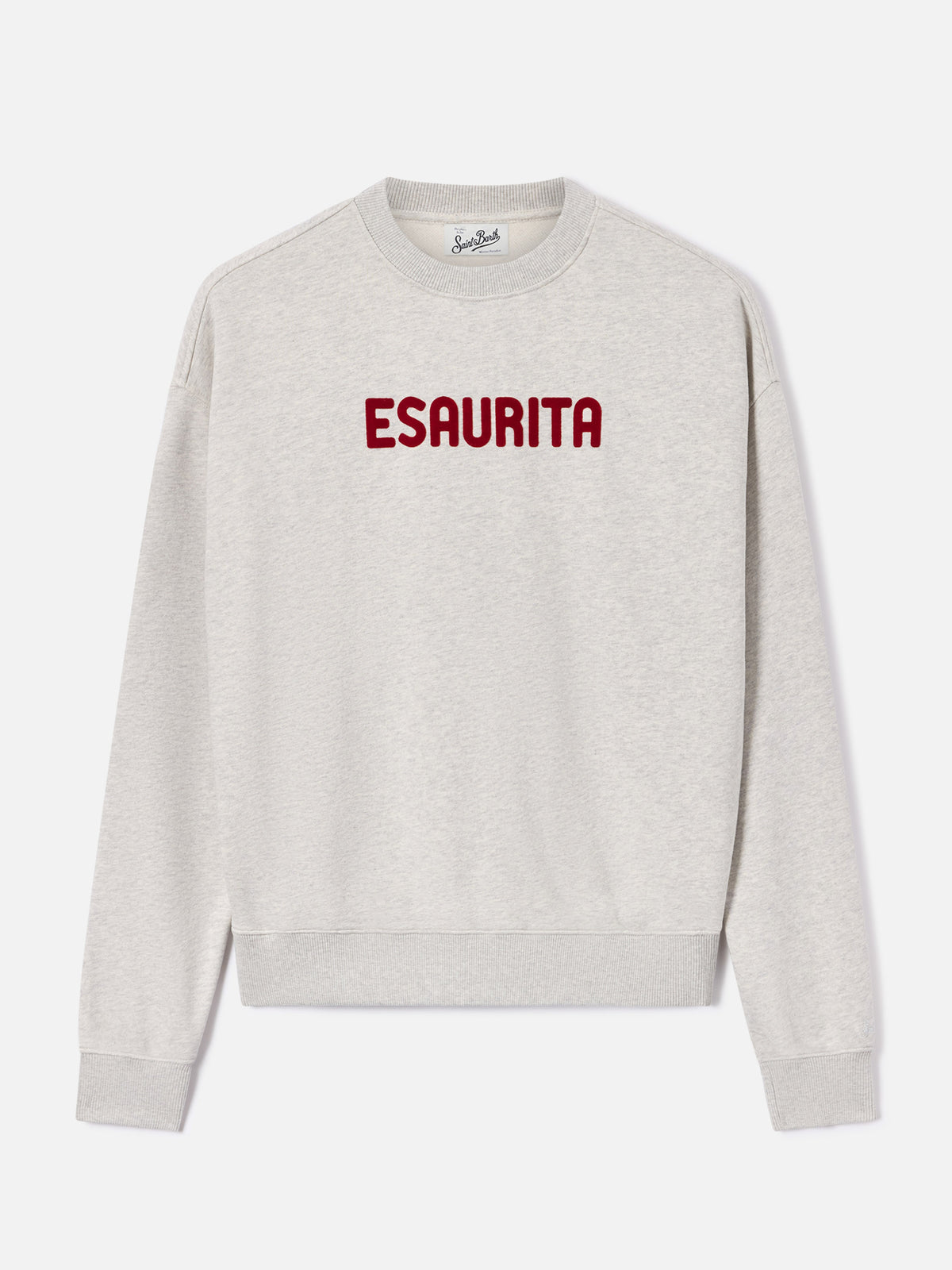 Grey Stardust sweatshirt with Esaurita flock print