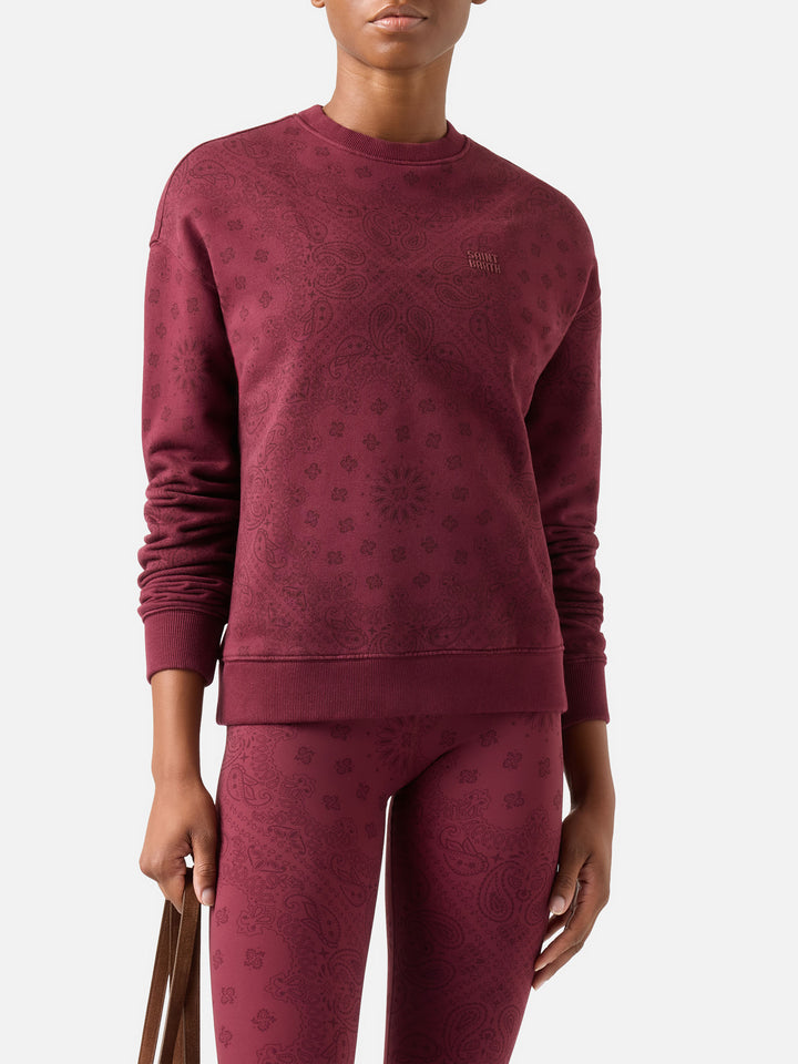Sweatshirt Stardust mit Bandana-Print 