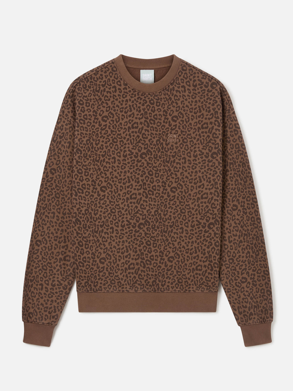 Stardust sweatshirt with leopard print
