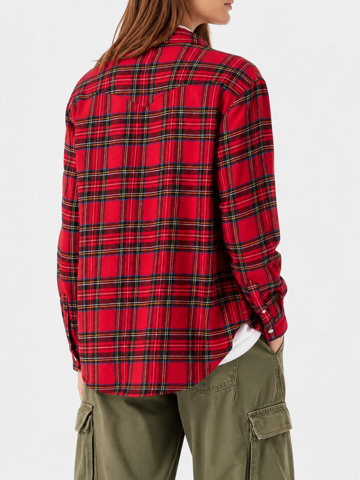 Chemise en flanelle tartan rouge Seattle 