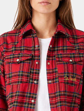 Chemise en flanelle tartan rouge Seattle 