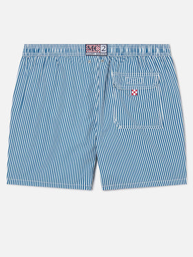 Costume mare Syros a righe bianche e blu