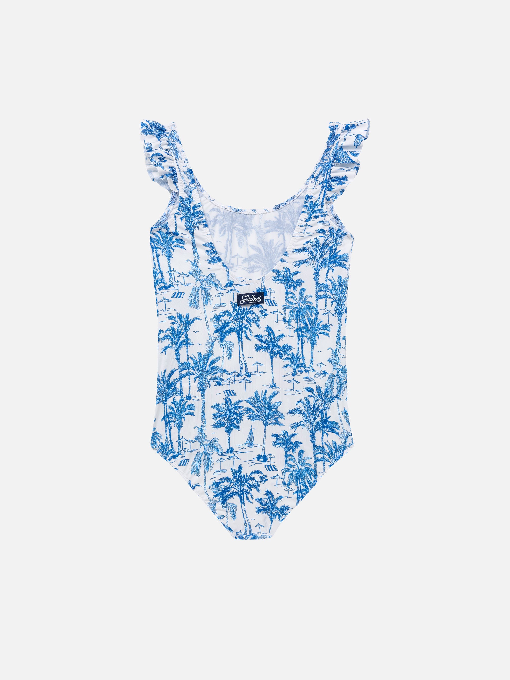 Riu toile de jouy swimwear ブルー Toile de Jouy - Girl – MC2 Saint Barth