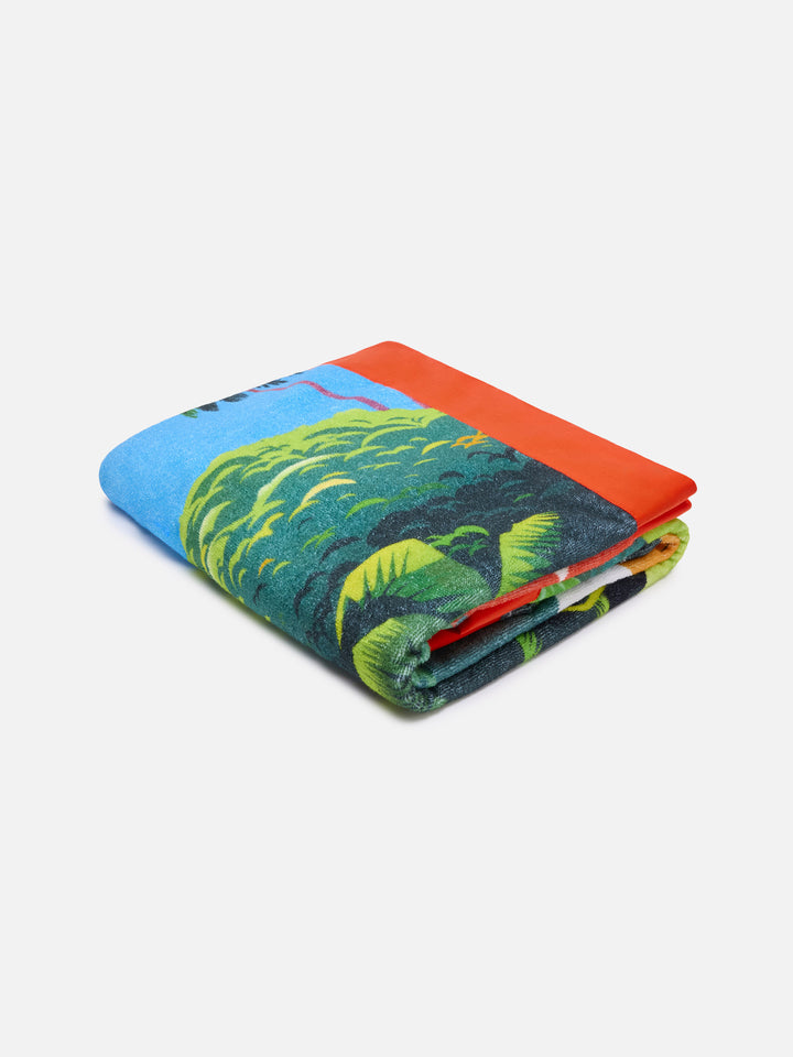 Microfiber beach towel Aidan with Es Vedrà print