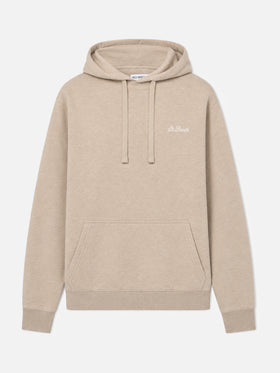 Sweat-shirt Tribeca beige chiné avec broderie St. Barth 