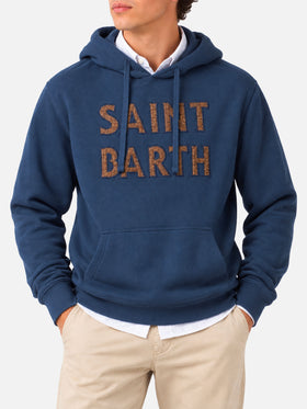 Tribeca blue hoodie with patch